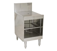 Spec-Bar Recessed Workboard Top Underbar Glass Rack Storage Unit, 24 x 24 x 36-1/2 Inches, 2-Rack Capacity