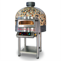 Rosito Bisani FRV100-CM Electric Convection Rotary Pizza Oven, 39-Inch Round Cooking Chamber, 5-Pizza Capacity