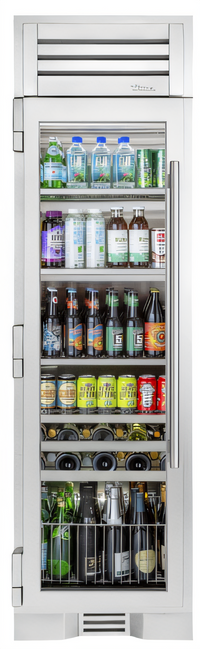 24-Inch Wide One-Section Upright Glass Door Reach-In Refrigerator