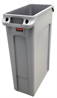 Rubbermaid Slim Jim Plastic Trash Receptacle