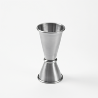 American Metalcraft Stainless Steel Double Jigger, 3/4 oz. x 1-1/4 oz., Satin Finish