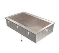 Vollrath Two-Pan Remote Refrigerated Drop-In Cold Pan, 6-5/8 Inch Deep Well, Full-Size 12 x 20 Compatible