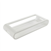 American Metalcraft Rectangular White Wood Serving Tray, 21-3/4-Inch