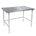 Thumbnail image #1 for John Boos 84 x 48 Inch 14-Gauge Stainless Steel Top Work Table with Stallion Safety Edge