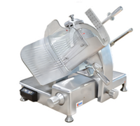 Omcan 14-Inch Countertop Manual Gravity Feed Commercial Meat Slicer, 1/2 HP, 110V