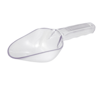 Crestware 6 oz Clear Polycarbonate Round-Bottom Bar Scoop