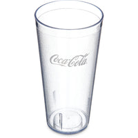Carlisle Coca-Cola 24 oz Clear Tapered Stackable SAN Tumbler