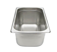 NestWell 2/3 Size Solid 24 Gauge Stainless Steel Anti-Jam Steam Table Pan, 4 Inch Deep