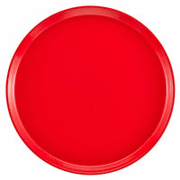 Cambro Camtray® 9-Inch Round Fiberglass Serving Tray, Cambro Red