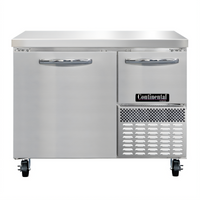 Continental Refrigerator FA43SN Shallow Depth Worktop Freezer, 43 Inch, 1-Section