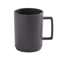 American Metalcraft Unity Collection 12 oz. Stackable Tritan Mug with Handle, Graphite