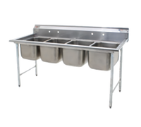 Eagle Group 414-18-4 Coved Corner Four-Compartment Sink