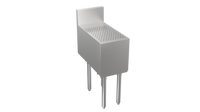 Krowne Stadium Series Freestanding Underbar Drainboard with 5-Inch Backsplash Return, 12 Inch x 29 Inch, Stainless Steel