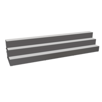 Glastender LLD3-60 3-Tier Lighted Liquor Display, 60-Inch Wide, Black Vinyl-Clad Steel