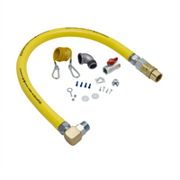 Safe-T-Link 48-Inch Plastic-Coated Stainless Steel Gas Connector Hose, 1-1/4 Inch Connection