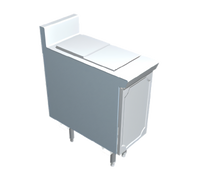 La Rosa Refrigeration 14-Inch Enclosed-Base Utility Stand Ice Bin Unit with Insulated Hinged Lid