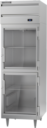 Beverage-Air P Series Top Mount Reach-In Warming Cabinet, 1 Section, 21.5 Cu. Ft., Half-Glass Doors