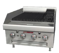Southbend HDCL-36 36-Inch Gas Countertop Charbroiler with Lava Rock Briquettes