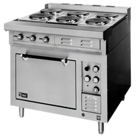 Lang 36-Inch Heavy Duty Electric Range with Standard Oven Base and 6 French Plates