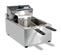Omcan Single Countertop Electric Fryer with Full Fry Pot, 12 lb Capacity
