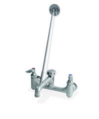 Heavy Duty 8-Inch Center Service Sink Faucet with 6-Inch Rigid Spout