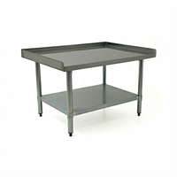 Eagle Group BlendPort 18 x 30 Inch Equipment Stand with 18-Gauge 430 Stainless Steel Top, Adjustable Undershelf, and Galvanized Legs
