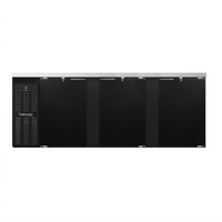 Continental Refrigerator BB90SN Shallow Depth 90-Inch 3-Door Refrigerated Back Bar Cooler