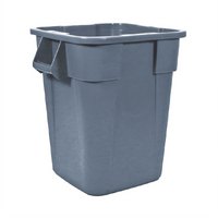 BRUTE 40 Gallon Square Food Handling Container, Gray