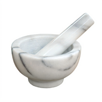 Marble Mortar and Pestle Set with 4-1/2-Inch Bowl and 5-Inch Pestle