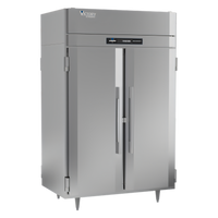 Victory UltraSpec Pass-Thru Two-Section Solid Door Freezer, 48.33 Cu. Ft., Stainless Steel, Self-Contained, Top-Mounted