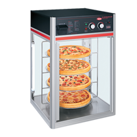 Hatco Flav-R-Savor Countertop Humidified Holding and Display Cabinet with 1 Door, 4-Tier Rotating Circle Rack, 120V