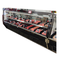 Howard-McCray 40E Series Remote Full-Service Red Meat Service Case, 76-1/2-Inch Wide, Black Exterior/White Interior, LED