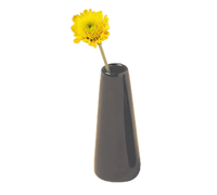 American Metalcraft Black Ceramic Bud Vase Tower, 1-1/2 Inch x 4 Inch