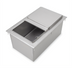 Thumbnail image #1 for John Boos Drop-In Insulated Stainless Steel Ice Bin with Sliding Lid and Drain, 28 x 18 x 12 Inches, Without Cold Plate