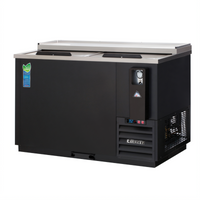 Everest Refrigeration EBC50 Horizontal Bottle Cooler, 49-1/2 Inch Wide, 15.0 Cu. Ft., Side-Mounted R290 Self-Contained Refrigeration