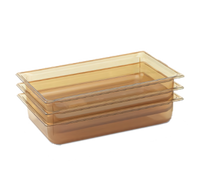 Vollrath Super Pan® 1/1 GN 6-Inch Deep Amber High-Temp Resin Food Pan