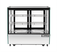 Migali Competitor Series 27.6-Inch Countertop Refrigerated Display Case with Sliding Rear Glass Doors, 4.2 Cu. Ft.