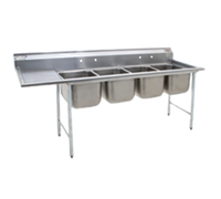 Eagle Group 414 Series Four-Compartment Stainless Steel Sink with 24