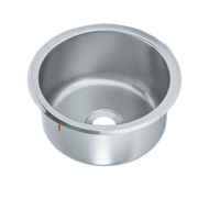 Vollrath 12-1/4 Inch Round Drop-In Sink, Straight-Sided Bowl, 1 Compartment, 304 Stainless Steel