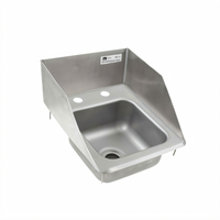 John Boos Pro-Bowl Single-Compartment Drop-In Stainless Steel Sink with Left and Right Side Splashes
