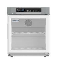 Migali Medical-Grade Undercounter Glass Door Refrigerator, 2 Cu. Ft., 110V