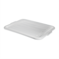 Comfort Curve Universal Bus Tub Lid for N44010/N44011 Tote Boxes, White Polypropylene