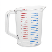 Rubbermaid Bouncer 1 Quart Clear Polycarbonate Measuring Cup