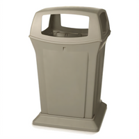 Ranger 45-Gallon Dome Top Commercial Trash Container with 4 Access Openings