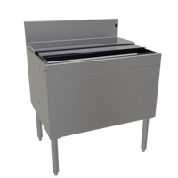 Glastender Extra Deep Underbar Ice Bin with 10-Circuit Cold Plate, 30