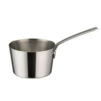 Winco 4 oz. Mini Tapered Stainless Steel Sauce Pan