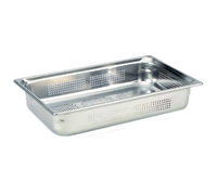 Vollrath Super Pan 3 Full-Size 1/1 GN Perforated Hotel Pan, 4-Inch Deep, 22-Gauge Stainless Steel