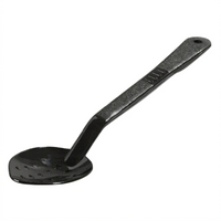 Carlisle 13 Inch Perforated Serving Spoon with Rest Notch and Hanging Hole, Black Polysulfone