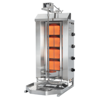 Trento Potis Natural Gas Doner Kebab Vertical Broiler, 4 Burners, 154.3 lb Capacity