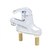 T&S Brass B-2711-WS-VR 4-Inch Centers Deck Mount Single Lever Faucet with Vandal-Resistant 1.5 GPM Aerator